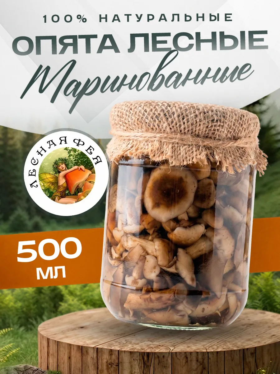 Грибы опята лесные маринованные 500мл
