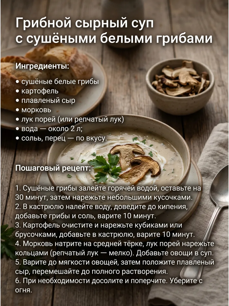 Белые грибы сушеные 30г