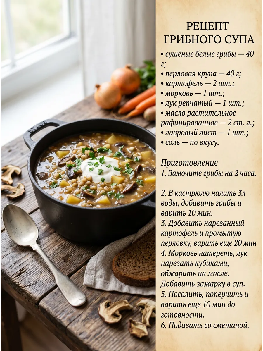Белые грибы сушеные 40г