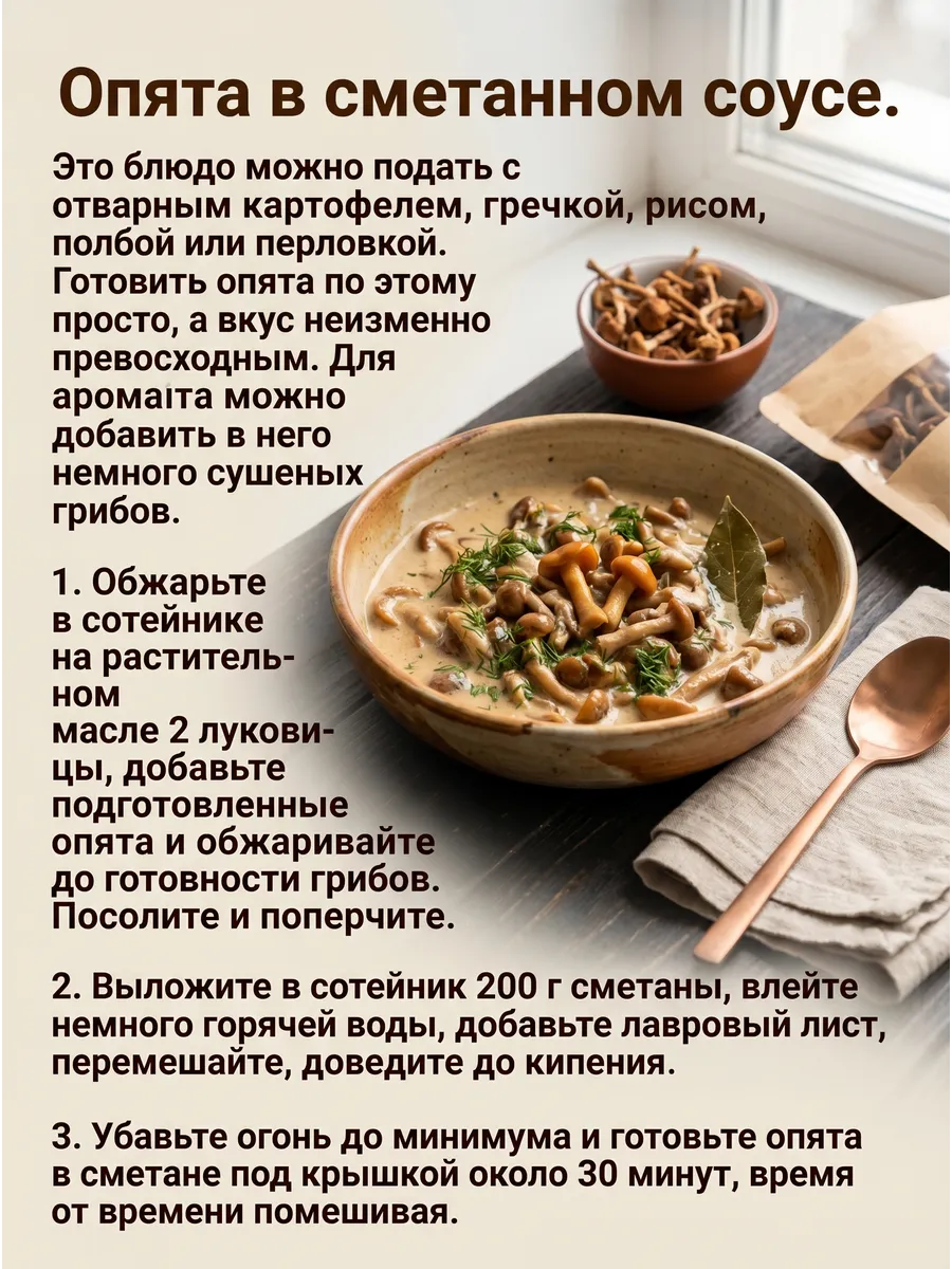 Опята грибы сушеные 50гр