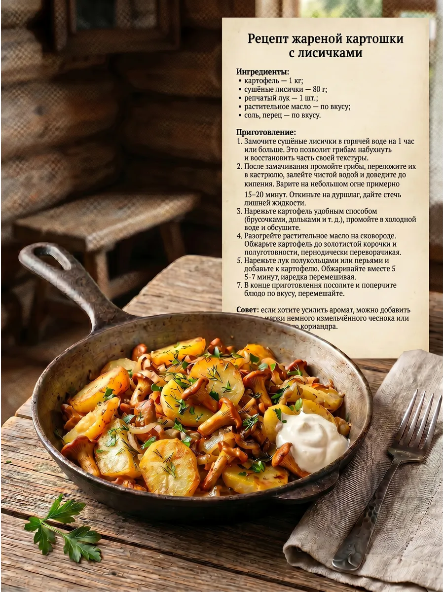 Грибы лисички сушеные 100г